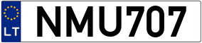 Truck License Plate