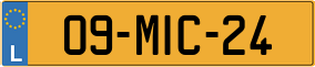 Truck License Plate