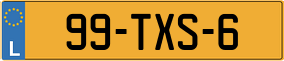 Truck License Plate