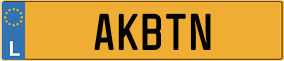 Truck License Plate