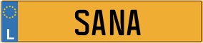 Truck License Plate