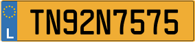 Trailer License Plate