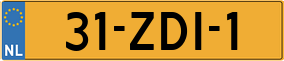 Truck License Plate