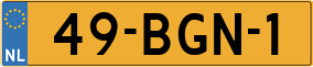 Truck License Plate