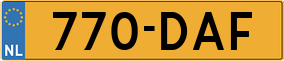 Truck License Plate