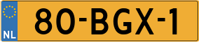 Truck License Plate