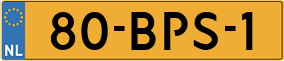 Truck License Plate