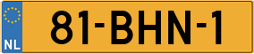 Truck License Plate
