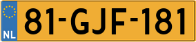 Truck License Plate