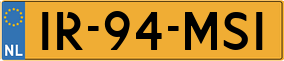 Trailer License Plate