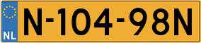 Trailer License Plate