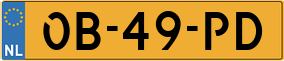 Trailer License Plate