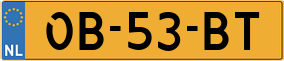Trailer License Plate