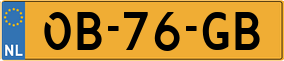 Trailer License Plate