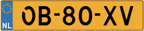 Trailer License Plate