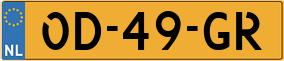 Trailer License Plate