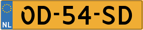 Trailer License Plate