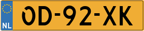 Trailer License Plate