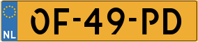 Trailer License Plate