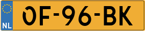 Trailer License Plate