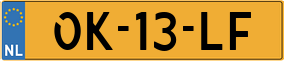 Trailer License Plate