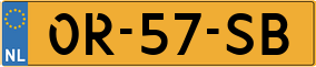 Trailer License Plate