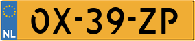 Trailer License Plate