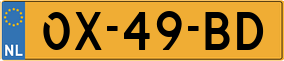 Trailer License Plate