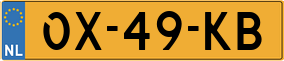 Trailer License Plate
