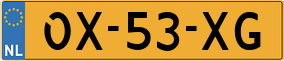 Trailer License Plate