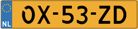 Trailer License Plate