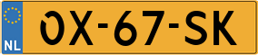 Trailer License Plate