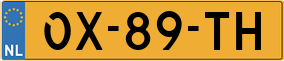 Trailer License Plate