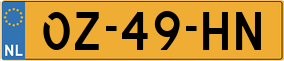 Trailer License Plate