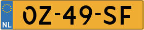 Trailer License Plate
