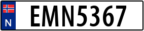 Truck License Plate