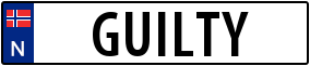 Trailer License Plate