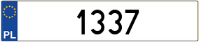 Trailer License Plate