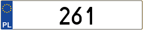 Truck License Plate
