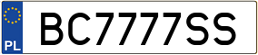 Truck License Plate
