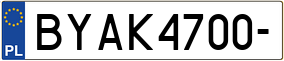 Truck License Plate