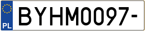 Truck License Plate