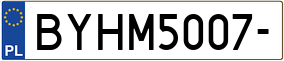 Truck License Plate