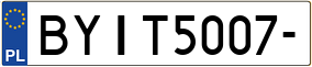 Truck License Plate