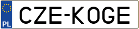 Trailer License Plate