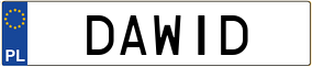 Truck License Plate