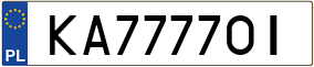 Truck License Plate