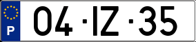 Truck License Plate