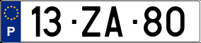 Truck License Plate