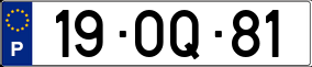 Truck License Plate